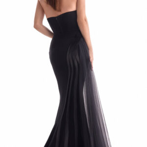 Alternative view of MNM COUTURE G2116 - Corded Embroidery Strapless Evening Gown