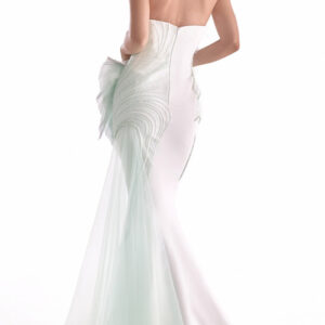 Alternative view of MNM COUTURE G2135 - Pearl Embellished Strapless Mermaid Gown