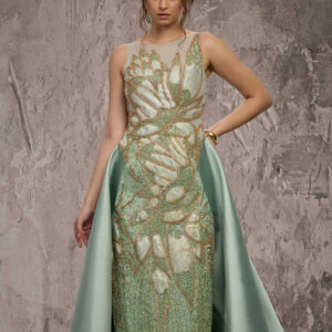 MNM COUTURE J03503 - Illusion Back Fully Beaded Evening Gown