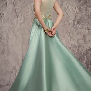 Alternative view of MNM COUTURE J03503 - Illusion Back Fully Beaded Evening Gown